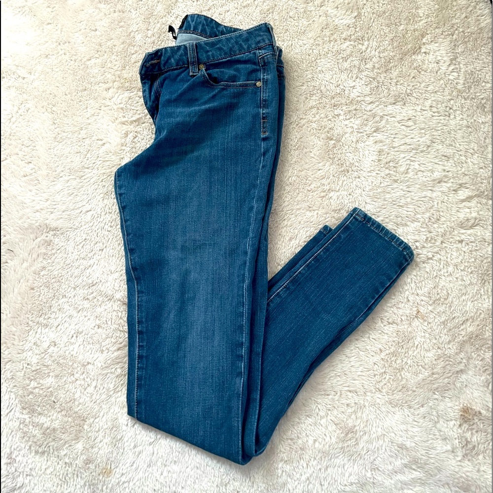 Blue super skinny jeans